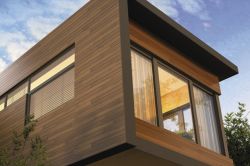 Sliding frame enclosures in a private house